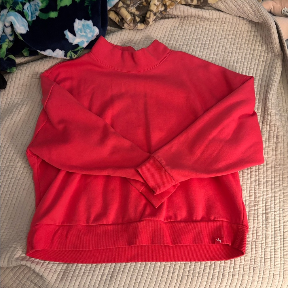 JoyLab Pink Mock Neck Sweatshirt
